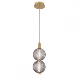 Pendul Palmas QN-PALMAS-2MP-BG, 20W LED, D15,2 cm, auriu