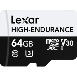 Card microSDXC High Endurance 64GB, Class 10, UHS-I U3, A1