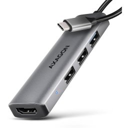 Hub USB-C 4in1 Argintiu
