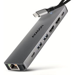 Hub USB-C 7in1 Dual 4k Gri