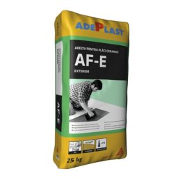ADEZIV PENTRU PLACI CERAMICE LA EXTERIOR, GRI, ADEPLAST AF-E / 25KG