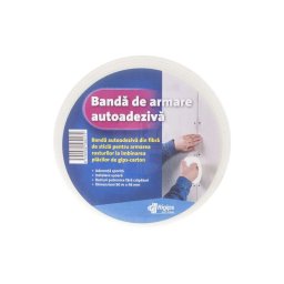 RIGIPS BANDA DE ARMARE AUTOADEZIVA, FIBRA DE STICLA, 48MM X 90 METRI