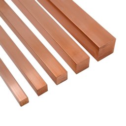 BARA PATRATA CUPRU 90X90MM / 3 METRI (CU-ETP)