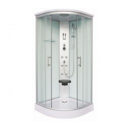 Cabina De Dus Completa Cu Hidromasaj Sanotechnik Quick Line Scala White Cl106