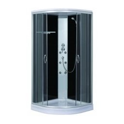 Cabina De Dus Completa Cu Hidromasaj Sanotechnik Relax Negru Tc07