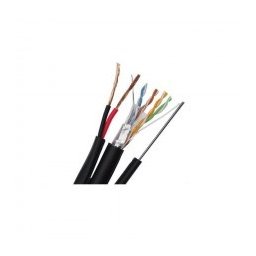 Cablu Ftp Siamez Cat 5E 2X0.75Mm + Sufa Q5+ / Rola 305 Ml