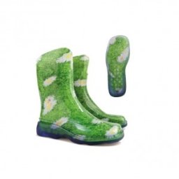 Cizma Pvc Cu Model Tip Floral (Dama) - 38/39