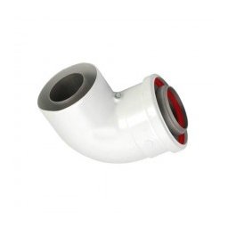 COT COAXIAL 90 GRD, D.80 MF(PPS), FERROLI, 1KWMA01W