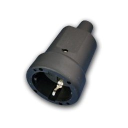 Cupla Stecher Liniar Cauciucat Cu Manson / Negru