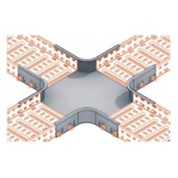 Derivatie Tip Cruce Pentru Jgheab Metalic 300X60X1Mm Viking Strong