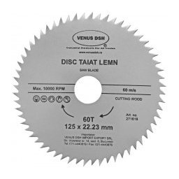 Disc Taiat Lemn 125 X 22.23 Mm - 60 T