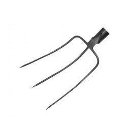FURCA FORJATA GRI CARBON, 3 DINTI , LATIME 8 INCH