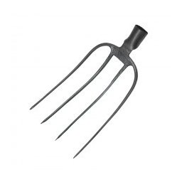 FURCA FORJATA GRI CARBON, 4 DINTI , LATIME 8 INCH