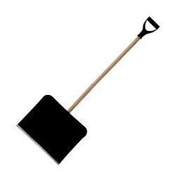 Lopata Zapada Plastic Cu Maner Lemn 455X360Mm