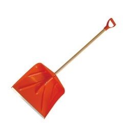Lopata Zapada Plastic Ranforsat Cu Maner Lemn 445X410Mm