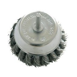Perie Sarma Impletita Tip Cupa Cu Tija Proline 75Mm