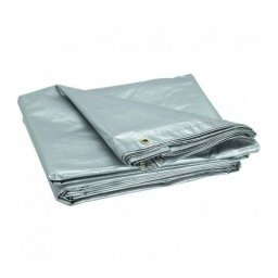 PRELATA CU INELE 150 G/MP, 10 X 15 M, ARGINTIU / 150MP