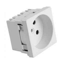 Priza Schuko 45X45Mm Pentru Canal Cablu 100X50 Meks
