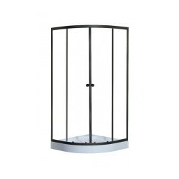 Set Cabina De Dus Semirotunda Cu Cadita Sanotechnik St-80B