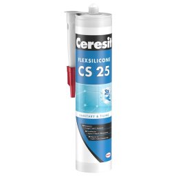 Silicon Sanitar Transparent Pentru Etansarea Obiectelor Sanitare Ceresit Cs 25 / 280Ml