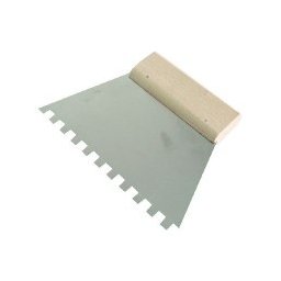 Spatula Inox Dintata Cu Maner Lemn 250/6Mm