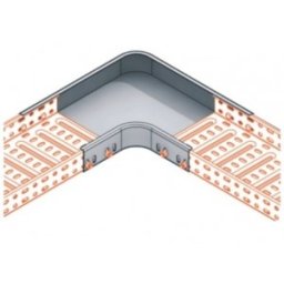 Unghi Plan 90° Pentru Jgheab Metalic 50X40X0.8Mm Viking Strong