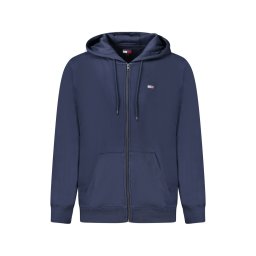 Hanorac cu fermoar barbati, cu mini logo brodat, Regular fit, Bleumarin (Marime: S)