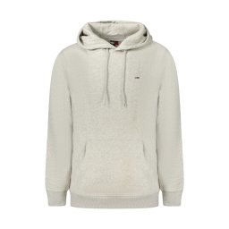 Hanorac barbati, cu mini logo brodat, Regular fit, Gri (Marime: M)