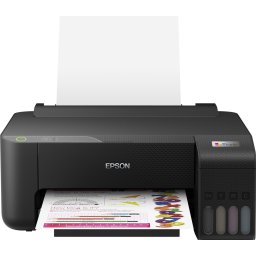 Imprimanta inkjet color CISS Epson L1230, dimensiune A4, viteza max 33ppm alb-negru, 15ppm color, rezolutie printer 5760x1440dpi, alimentare hartie 100 coli, imprimare fara margini, interfata: USB 2.0, consumabile: 103 ecotank Black, Cyan, Magenta, Yellow