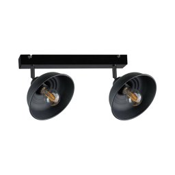 Spot FAUN 2xE27/60W/230V negru