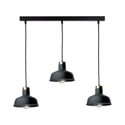 Lustră pe cablu HEBE 3xE27/60W/230V negru