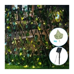 Aigostar - Decorațiune solară LED 102xLED/2x0,7m IP65 alb cald Ivy