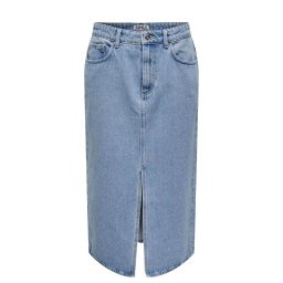 ONLY Fusta Onlbianca Midi Dnm Rea 15319268 BS000053 light blue denim