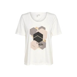VERO MODA T-Shirt Vmvislana S/S O-Neck Jrs Btq 10323762 11-0602 TCX snow white/muse in silver