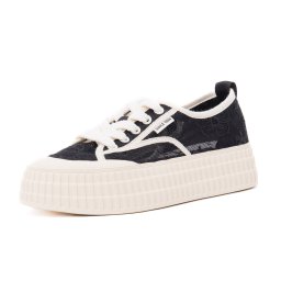 Pantofi vara dama PASS Collection, 5VXA60005A 01-T din material textil, negru