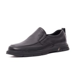 Pantofi bărbătești Otter E6E660009A 01-N din piele naturala, negru