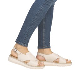 Pantofi dama casual, Remonte D2K56-60 din piele naturala, crem