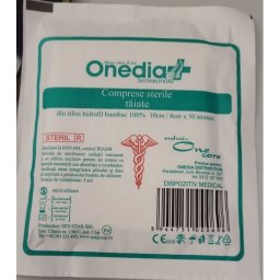 Comprese sterile taiate, 10x8 cm, 50 straturi, One Med