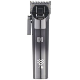Masina de tuns cu acumulator Voltz OV51810O, 3 W, Autonomie 210 min, Lama din titan, 2000 mAh, IPX6, Gri/Negru