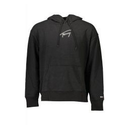 Hanorac barbati, cu imprimeu cu logo, Regular fit, Negru (Marime: XL)