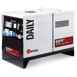 Generator insonorizat GENMAC Daily G7000KS-M MA Pmax. 7.0 kVA 400V, Kohler, QFDP-RGK30-PT7+AVR+GP