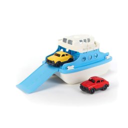 Feribot cu mașini Green Toys alb/albastru