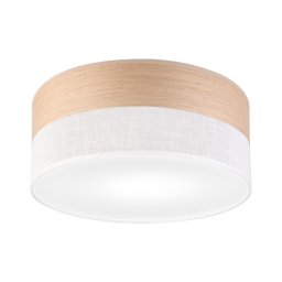 Plafonieră SIRJA WOOD 1xE27/15W/230V d. 35 cm alb/stejar