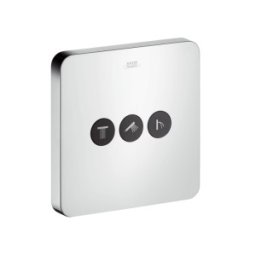Baterie pentru 3 functii Hansgrohe Axor ShowerSelect Soft Cube