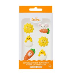 Decor Zahar - Figurine Paste 3 - 4 cm, 4 modele, 6 buc