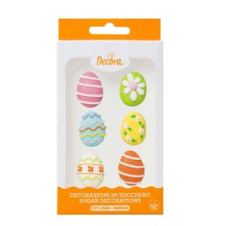 Decor Zahar - Figurine Paste, Oua O 3 cm, 6 modele, 6 buc