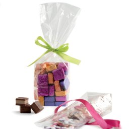 Pungi S cu Baza Carton, Celofan Transparent, 7.5 + 4 x H 22 cm, Set 100 Buc