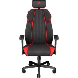 Scaun Gaming Meta RD Textil Negru/Rosu