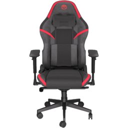 Scaun Gaming Scrim RD Piele/Textil Suport lombar Memory Foam Negru-Rosu