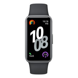 Bratara fitness Band 10 Fluoroelastomer Strap Negru
